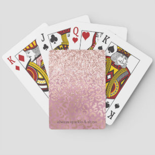 Jeu De Cartes Glam Pink Glitzy Parties scintillant Empreinte de 