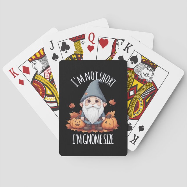 Jeu De Cartes Gnome mignonne en automne (dos)