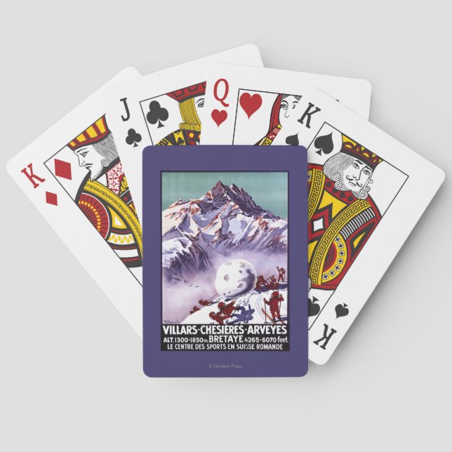Jeu De Cartes Gnomes vilains faisant l'affiche géante de (dos)