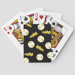 Jeu De Cartes Gold Elegant Classic Soccer Nettoie Ball Black