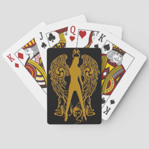 Jeu De Cartes Gold Goth Angel Jouer des cartes
