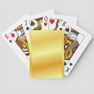 Jeu De Cartes Gold Metallic Look Moderne Elégant Modèle tendance