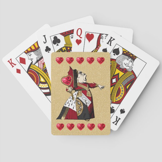Jeu De Cartes Gold Queen of Hearts Jouer des cartes (dos)