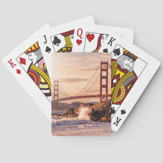 Jeu De Cartes Golden gate bridge de plage de Baker (dos)