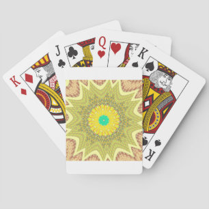 Jeu De Cartes gOLDEN JAUNE motif tribal d'origine africaine