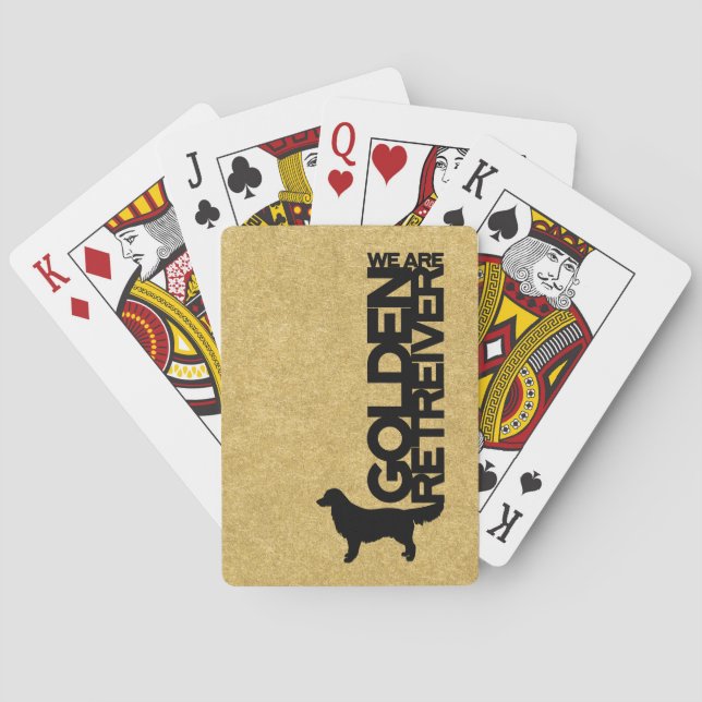 Jeu De Cartes Golden Retriever Chien race Jouer aux cartes Thème (dos)