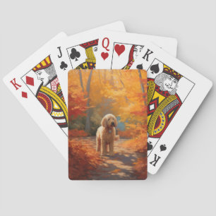 Jeu De Cartes Goldendoodle en automne Leaves Fall Inspire