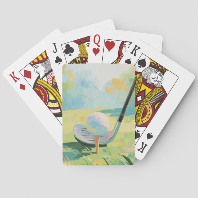 Jeu De Cartes Golf coloré (dos)