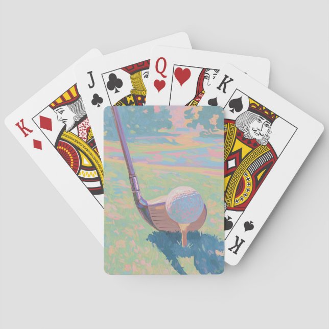 Jeu De Cartes Golf d'Art Moderne (dos)