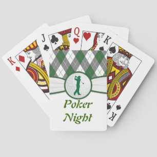 Jeu De Cartes Golf de golf nuit de poker Rouge Noir