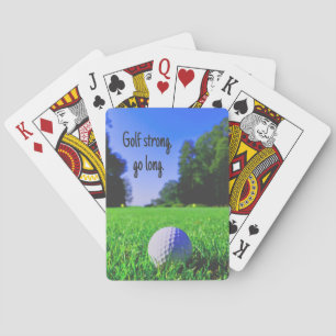 Jeu De Cartes Golf fort aller longue pelouse balle de golf