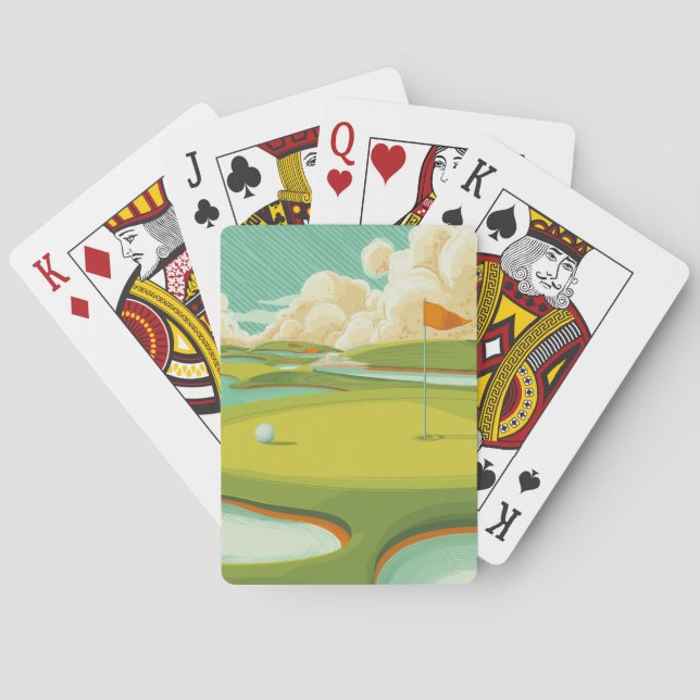 Jeu De Cartes Golf moderne (dos)