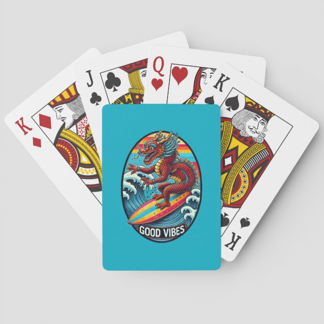 Jeu De Cartes Good Vibes Surf Dragon Jouer Cartes (dos)