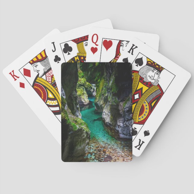 Jeu De Cartes gorge de Soca en Slovénie (dos)