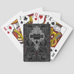 Jeu De Cartes Goth Skull Ornement Vélos Jouer Cartes
