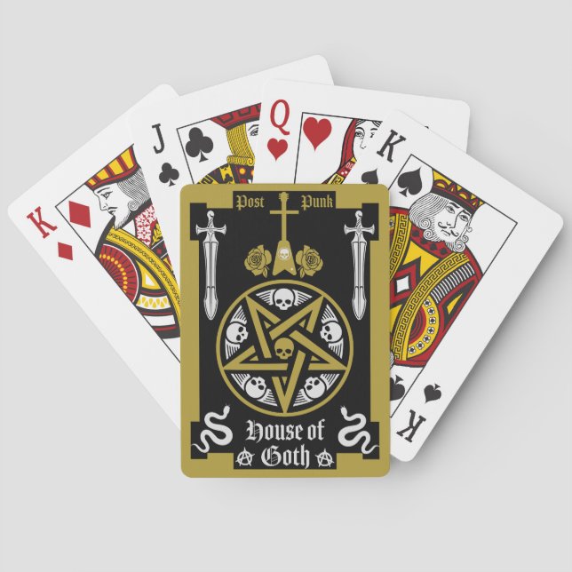 Jeu De Cartes Goth Subculture Post Punk Music (dos)