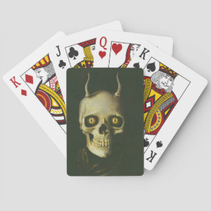 Jeu De Cartes Gothique Diable Crâne Jouer Cartes
