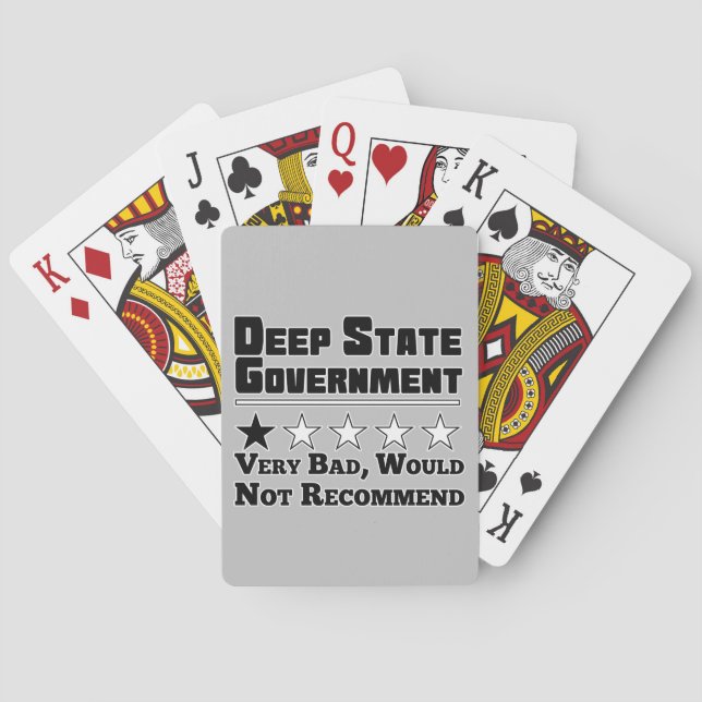 Jeu De Cartes Gouvernement d'État profond (dos)
