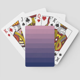 Jeu De Cartes Gradient bleu marine et mauve