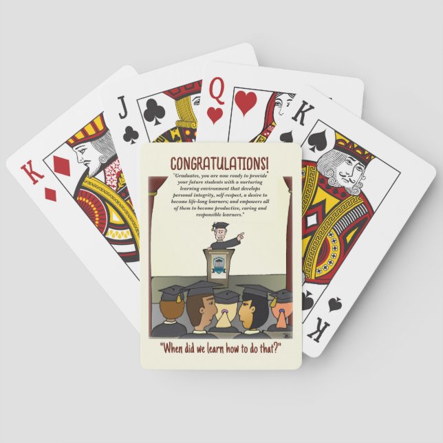Jeu De Cartes Graduates Playing Cards (dos)