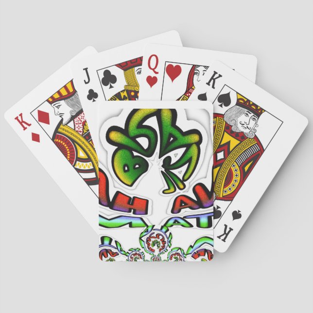 Jeu De Cartes Graffiti coloré Hakuna Matata (dos)