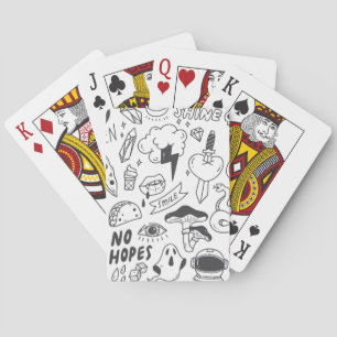 Jeu De Cartes Graffiti mignon : Doodle Art Set.