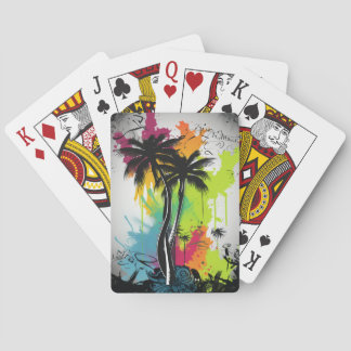 Jeu De Cartes Graffiti Palm Tree