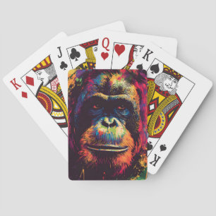 Jeu De Cartes Graffiti sauvage Gorille de la jungle urbaine