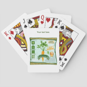 Jeu De Cartes Graines de carottes cultivant des légumes