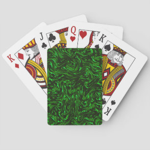 Jeu De Cartes Grains texturés vert métallique