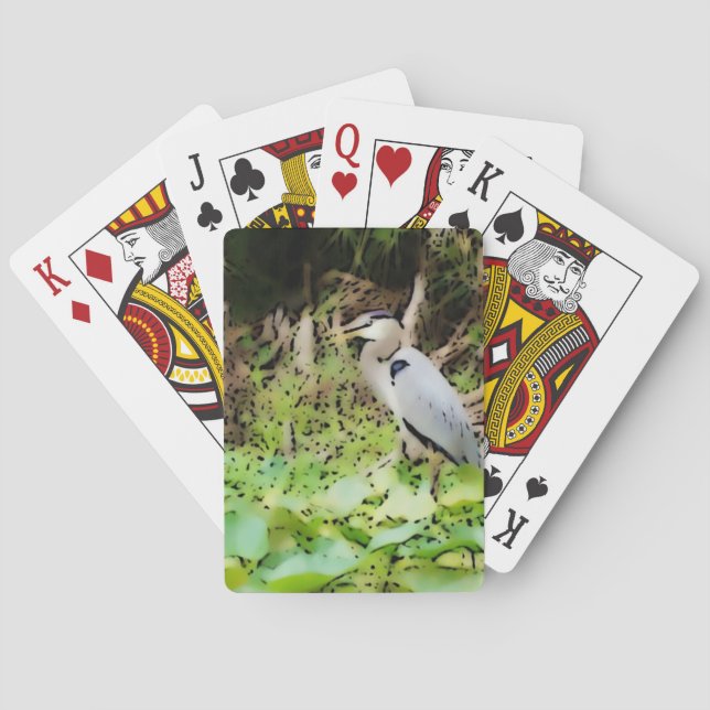Jeu De Cartes Grand héron bleu (dos)