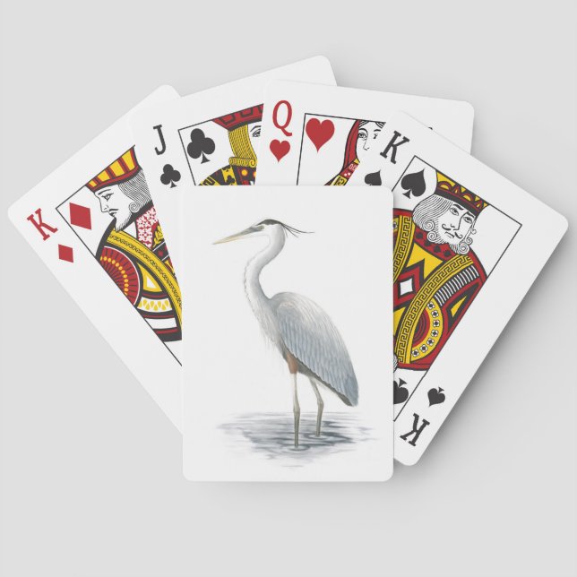 Jeu De Cartes Grand Héron Bleu Jouer des cartes (dos)