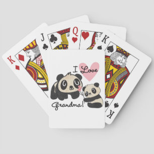 Jeu De Cartes Grand-maman d'amour des ours panda I