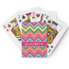 Grand Motif coloré Chevron avec nom