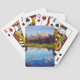 Jeu De Cartes Grand Tetons se reflétant dans la rivière Snake