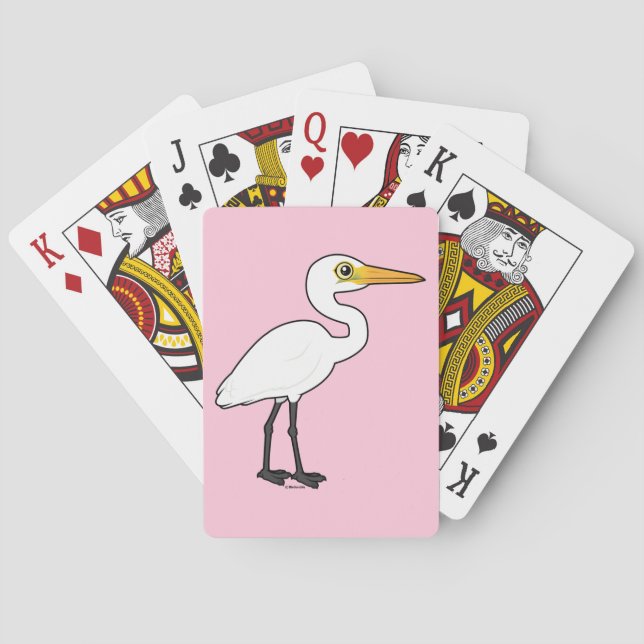 Jeu De Cartes Grande aigrette Birdorable (dos)