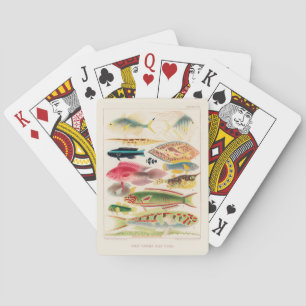 Jeu De Cartes Grande barrière vintage de l'Australie Poissons