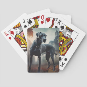 Jeu De Cartes Grande Dane Halloween effrayante