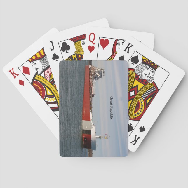 Jeu De Cartes Grande République jouant aux cartes (dos)