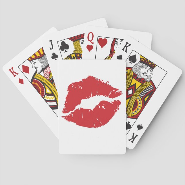 Jeu De Cartes Grandes cartes de jeu de baiser (dos)