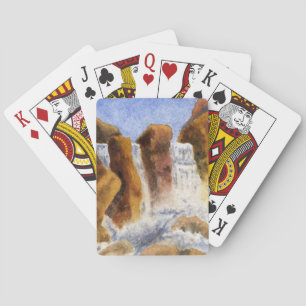Jeu De Cartes Grandes cascades en trois gouttes séparées
