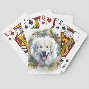 Jeu De Cartes Grandes Pyrénées Tasse de Noël de la couronne