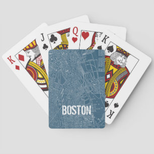 Jeu De Cartes Graphic map of Boston