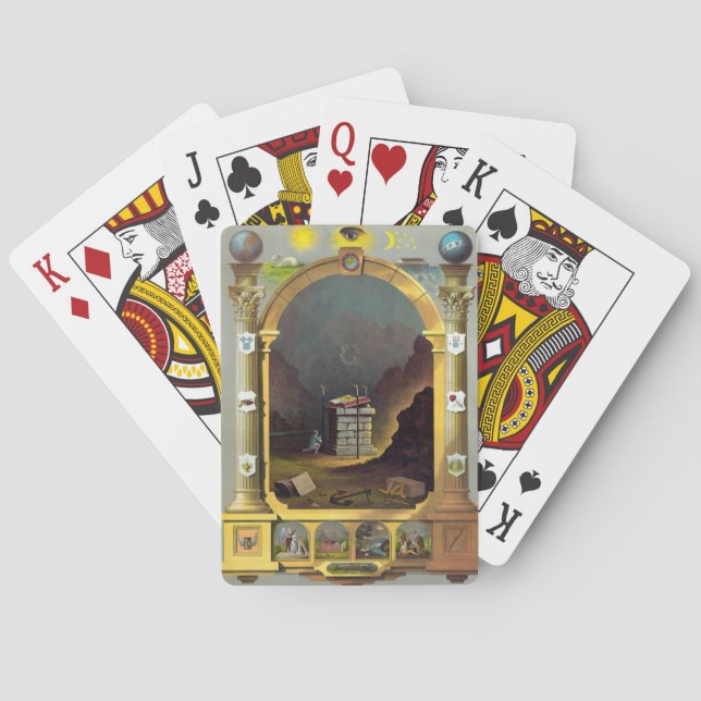 Jeu De Cartes Graphique maçonnique (dos)