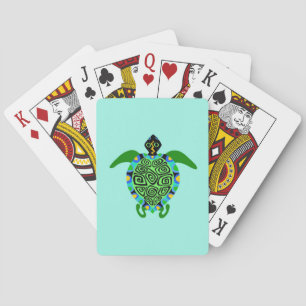 Jeu De Cartes Graphisme - TORTLE - Conservation - Turquoise -