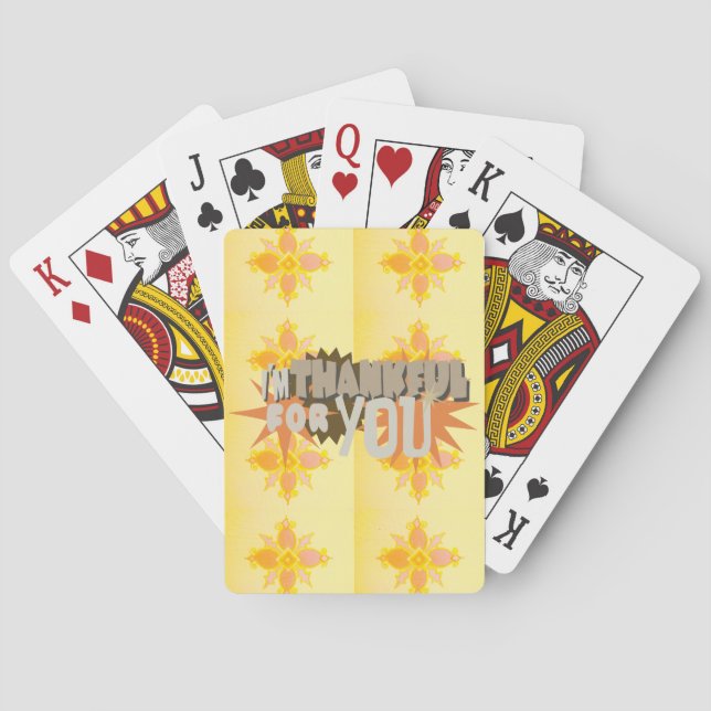 Jeu De Cartes Gratitude profonde : "Merci pour vous" avec amour, (dos)