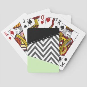 Jeu De Cartes Gray Zigzag, Gray Chevron, Zigzag Pattern, Mint