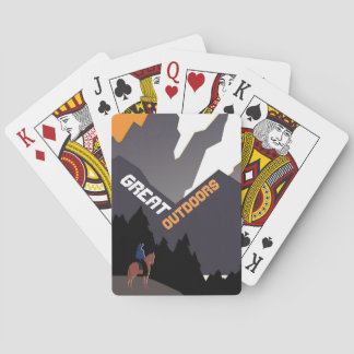 Jeu De Cartes Great Outdoors Retro Montana Travel Advert Art