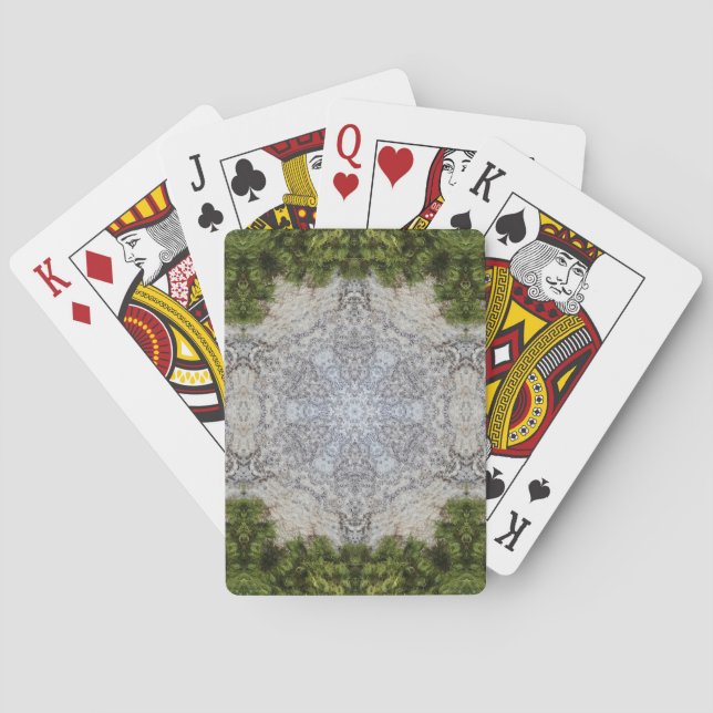 Jeu De Cartes Green Moss & Earth Nature Art (dos)