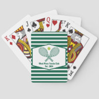 Green Stried Tennis Club de Country Personnalisé
